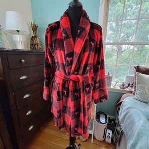 Red Buffalo checkered robe
